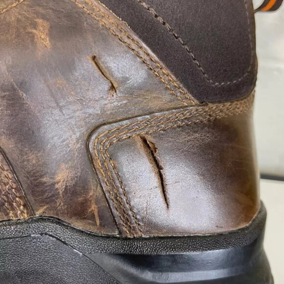 Danner Crafter 6" Brown Leather Work Boots Waterproof Lace Up Men's Size 9 D - Picture 11 of 12